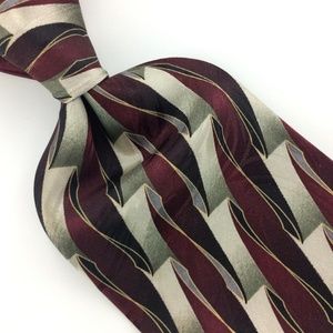 ABSTRACT MAROON Silk Men Designer Necktie Ties